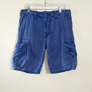Jet Lag Vintage Cargo Shorts Mens 33 Blue Pockets Flavoures Super 6 Streetwear